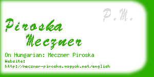 piroska meczner business card
